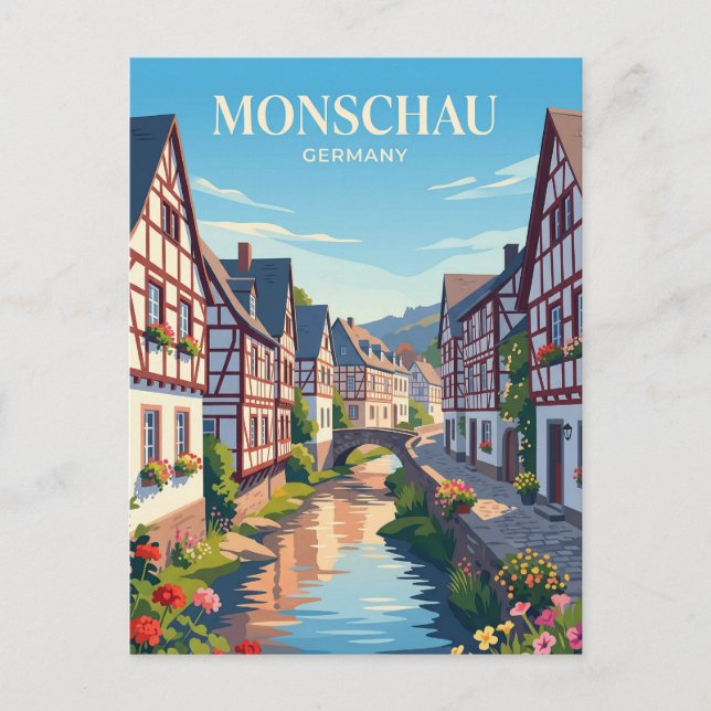 Carte Postale Montjoie Allemagne (Devant)