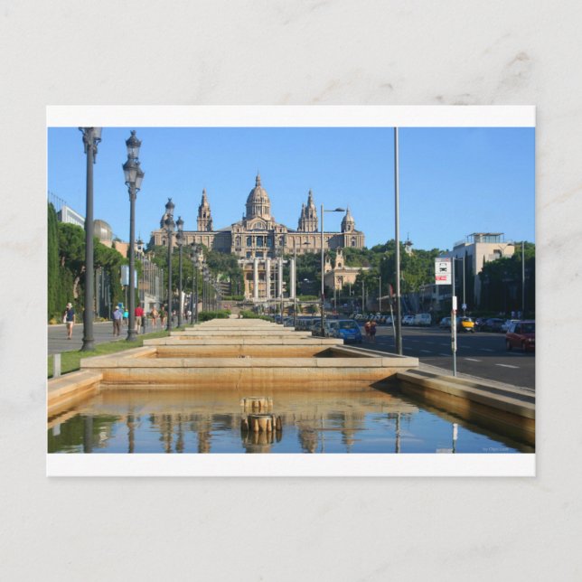 Carte Postale Montjuic, Barcelone, Espagne (Devant)