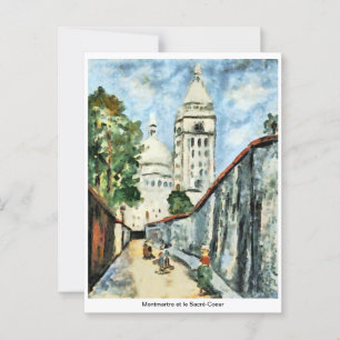 Carte Postale Montmartre et le Sacré-Cœur en lumière