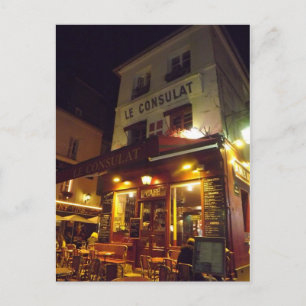 Carte Postale Montmartre Paris, France la nuit