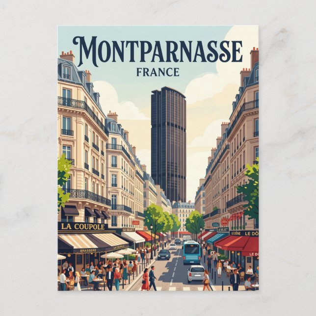 Carte Postale Montparnasse France (Devant)