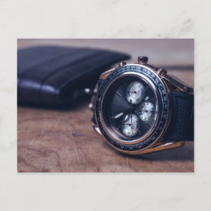 Carte Postale montre-bracelet avec porte-monnaie