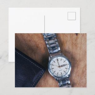 Carte Postale montre-bracelet avec porte-monnaie