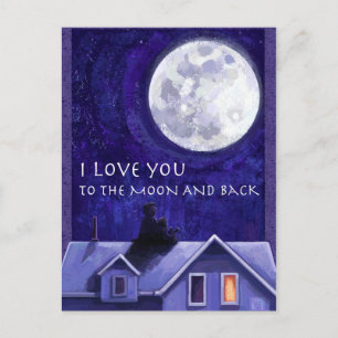 Carte Postale Montre Lune