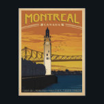 Carte Postale Montréal, Canada<br><div class="desc">Anderson Design Group est une société d'illustration et de conception de pointe située à Nashville,  au Tennessee. Founder Joel Anderson Directives Team of talented artists to create original poster art that looks like classic vintage publicité prints from the 1920s to the 1960s.</div>