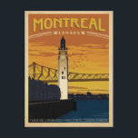 Carte Postale Montréal, Canada<br><div class="desc">Anderson Design Group est une société d'illustration et de conception de pointe située à Nashville,  au Tennessee. Founder Joel Anderson Directives Team of talented artists to create original poster art that looks like classic vintage publicité prints from the 1920s to the 1960s.</div>