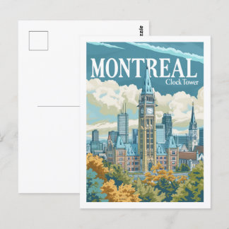Carte Postale Montréal Canada Lieu de voyage Vintage célèbre