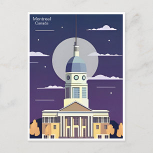 Carte Postale Montréal Canada Ville d'illustration touristique v