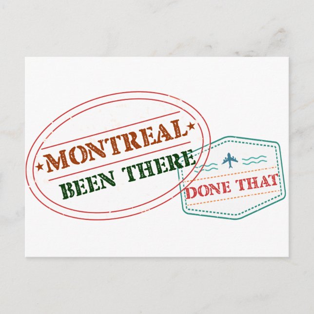 Carte Postale Montréal Y a-t-il fait cela (Devant)