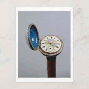 Carte Postale Montrer la canne gadget (émail cloisonne)