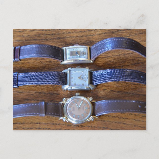 Carte Postale Montres à poignet antiques (Devant)