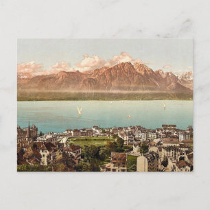 Carte Postale Montreux, Montagnes de Savoie, Lac de Genève, Suis