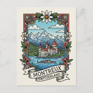Carte Postale Montreux Suisse Château de Chillon