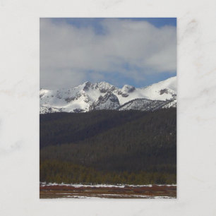 Carte Postale Monts Sawtooth Pics de neige