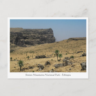 Carte Postale Monts Simien Éthiopie