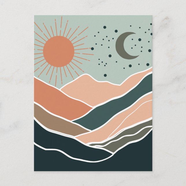 Carte Postale Monts Sun & Moon (Devant)