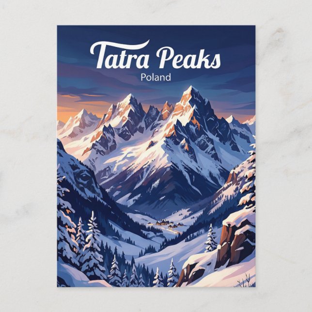 Carte Postale Monts Tatra Pologne (Devant)