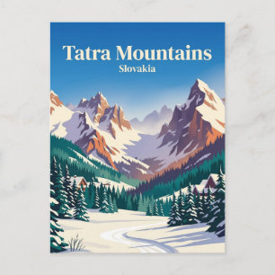 Carte Postale Monts Tatra Slovaquie