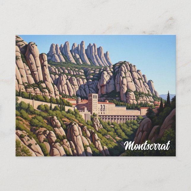 Carte Postale Montserrat Espagne (Devant)