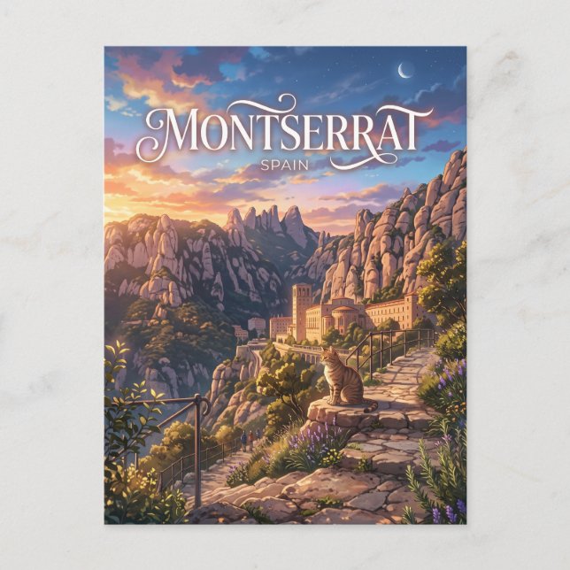 Carte Postale Montserrat Espagne (Devant)