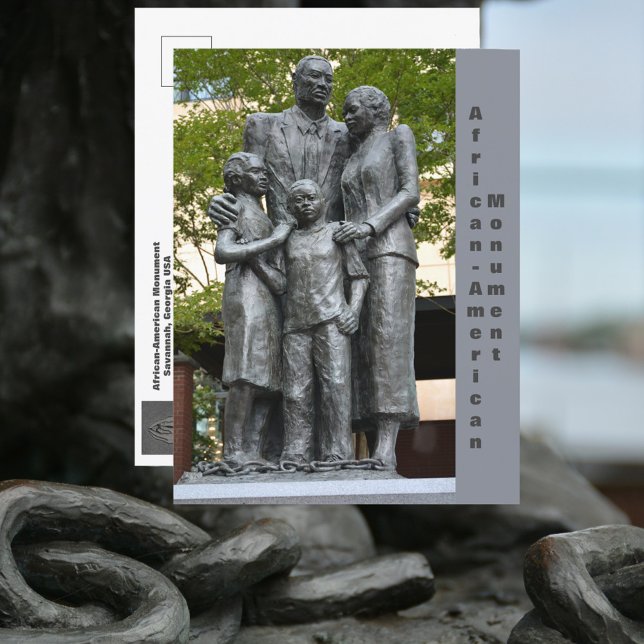 Carte Postale Monument afro-américain de Savannah Géorgie (Créateur téléchargé)