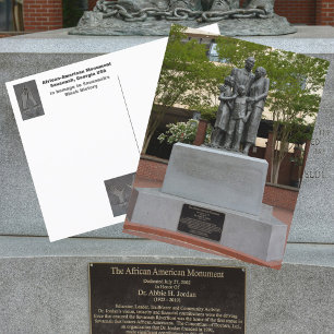 Carte Postale Monument Afro-Américain de Savannah Photographie