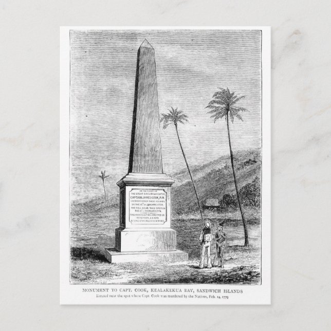 Carte Postale Monument au capitaine James Cook (Devant)