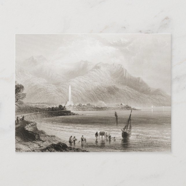 Carte Postale Monument au général Ross à Rosstrevor (Devant)