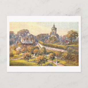 Carte Postale Monument Burns vintage, Ayr, Écosse,