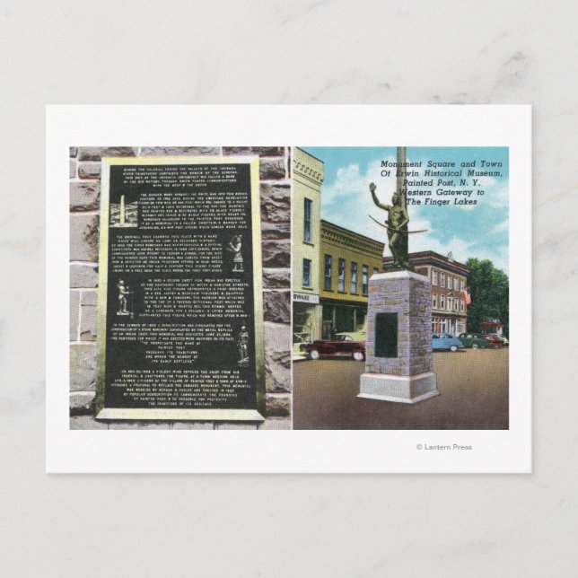 Carte Postale Monument Carré et Erwin Historical Museum (Devant)