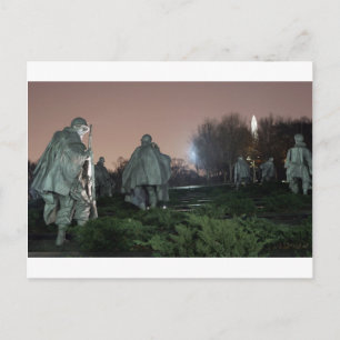 Carte Postale Monument commémoratif de guerre de Corée à Washing