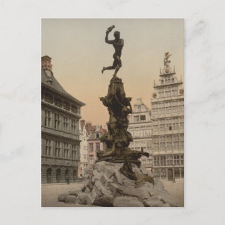 Carte Postale Monument de Brabo, Anvers, Belgique