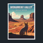 Carte Postale Monument de Coyote Vallée Navajo Nation Souvenir<br><div class="desc">La vallée du Monument, une étendue époustouflante de paysages désertiques, se trouve dans la Nation Navajo, un vaste territoire amérindien riche en culture qui s'étend sur plusieurs parties de l'Arizona, du Nouveau-Mexique et de l'Utah. Une tapisserie du temps : La vallée est une toile du temps, sculptée par un vent...</div>