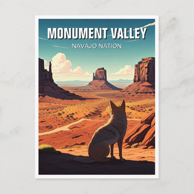 Carte Postale Monument de Coyote Vallée Navajo Nation Souvenir (Devant)