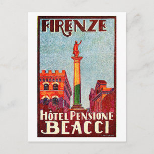 Carte Postale Monument de Florence, Italie, rues de la ville, vi