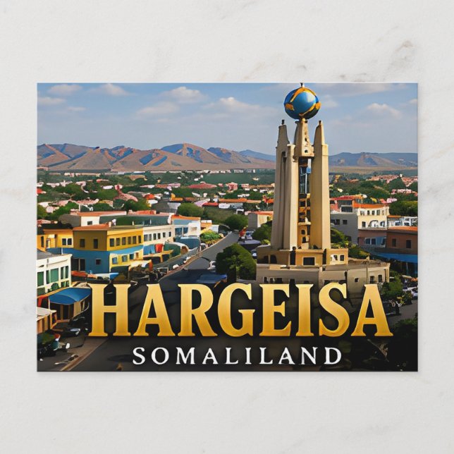 Carte Postale Monument de l'indépendance de Hargeisa et esprit d (Devant)