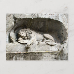 Carte Postale Monument du Lion, Lucerne