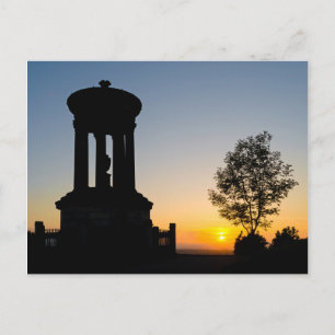Carte Postale Monument Dugald Stewart au coucher du soleil, Édim