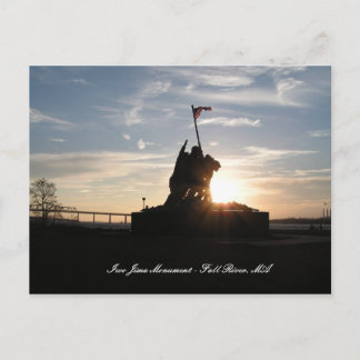 Carte Postale Monument Iwo Jima - Fall River, MA