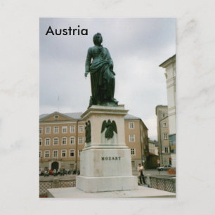 Carte Postale Monument Mozart, Mozartplatz, Salzbourg, Autriche