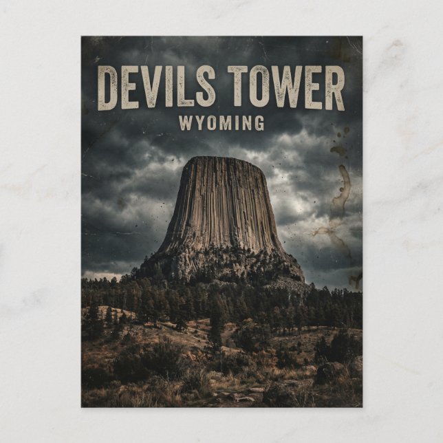 Carte Postale Monument national de Devils Tower Wyoming (Devant)