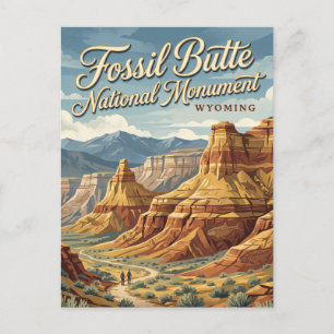 Carte Postale Monument national de Fossil Butte Wyoming