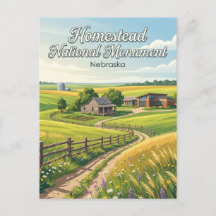 Carte Postale Monument national de Homestead d'Amérique Nebraska