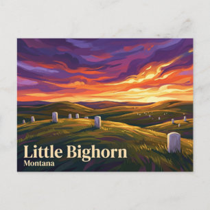 Carte Postale Monument national de Little Bighorn Battlefield US