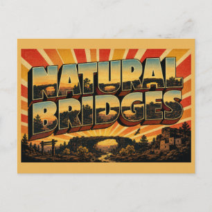 Carte Postale Monument national de Natural Bridges, Arche de grè