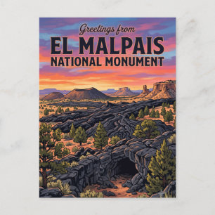 Carte Postale Monument national d'El Malpais Nouveau-Mexique
