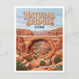 Carte Postale Monument national des ponts naturels Blanding Utah
