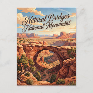 Carte Postale Monument national des ponts naturels Utah