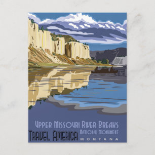 Carte Postale Monument national des Upper Missouri River Breaks 