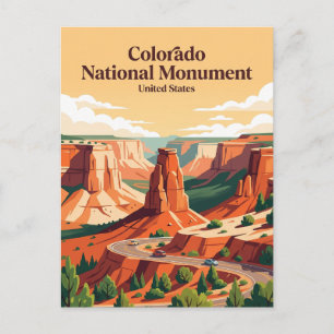 Carte Postale Monument national du Colorado Colorado
